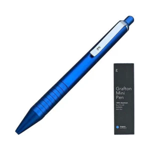 Everyman Grafton Mini Click Ballpoint Pen, Aegean Blue - Picture 1 of 10