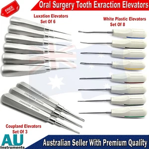 Dental Luxating Elevators Root Elevators Oral Surgery Extraction Tooth Loosening - Foto 1 di 4