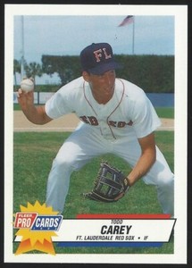 1993 Classic & ProCards Fort Lauderdale Red Sox Minor League Baseball card PICK