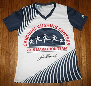 2015 BOSTON MARATHON CARDINAL CUSHING CENTERS Pop Tops Sportswear Mens Medium - Picture 1 of 3