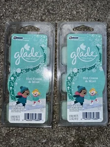Glade Wax Melts HOT COCOA & MINT 2 packs 12 Total Tarts Winter Scent New - Picture 1 of 2
