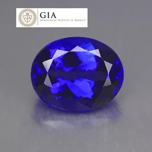 Tansanit 7,80 Ct GIA zertifiziert "AAA+" Grade IF Lupe Clean D Farbe Tanzanit - Bild 1 von 6