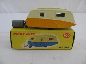 Meccano Dinky Toys 1/43 Diecast Orange & Cream Caravan Camper Trailer #190 New! - Picture 1 of 15