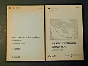 AIR TOURIST INFORMATION CANADA 1983-84 & 1986 FOR VISITING PILOTS TP771E - Picture 1 of 2