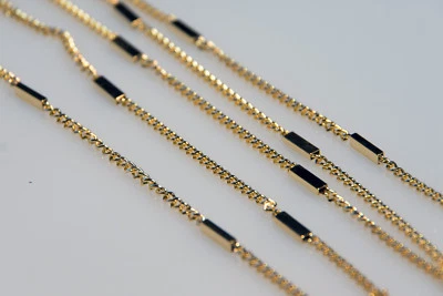 5m Panzerkette mit Elementen Gliederkette Halskette verg. Meterware Bastelkette - Bild 1 von 2