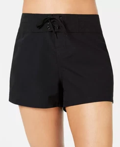 ISLAND ESCAPE Women's Board Shorts sz 6 Black Swim Shorts Swimwear - Picture 1 of 2