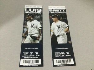 YANKEES 2019 TICKET STUB "TIE BREAKER" PICK: Brett Gardner/Luis Severino - Picture 1 of 3