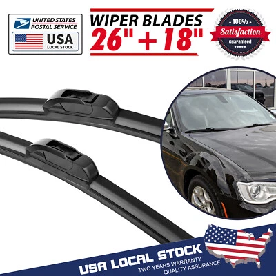 Juego de escobillas limpiaparabrisas de 26" y 18" sin soporte OEM para Acura TL 2004-2012 2014 Foto 1 de 4