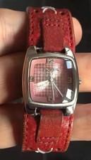 LADIES FOSSIL WB-4030 LEATHER STRAP WATCH FULLY WORKING  NICE ORDER