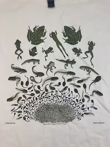 Frog Metamorphosis T-shirt Size Large Frogs Amphibians New - Picture 1 of 3