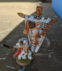 Warhammer 40K Metal Space Marine Standard Bearer very rare great condition 2003 - Bild 1 von 3