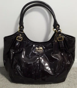 Coach Madison Abigail Lackleder große Tasche Beuteltasche Handtasche 18610_pflaume/lila_selten - Bild 1 von 6