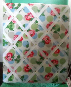 Cath KIDSTON Memory PIN BOARD Bubble Rose FABRIC, White, Pink, Red, Green, Blue - Picture 1 of 6