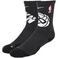 men's brooklyn nets nike elite city edition performance crew socks