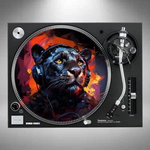 Black Panther Slipmats 12" Turntable Vinyl Pair or Single *Posted In Cardboard* - Picture 1 of 5
