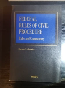 FEDERAL RULES OF CIVIL PROCEDURE RULES AND COMMENTARY 2012 EDITION 1 - Picture 1 of 2