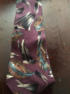 Men’s Tie New Feather And Indian Design New Never Worn - Picture 1 of 1