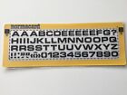 Vintage (1980S) Normacard Lettering Trasfers Stencils - Brand New