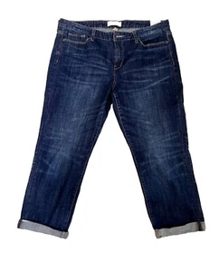 Banana Republic Skinny Fit Crop Jean Womens Petite Size 32/14 Blue Denim MidRise - Picture 1 of 7