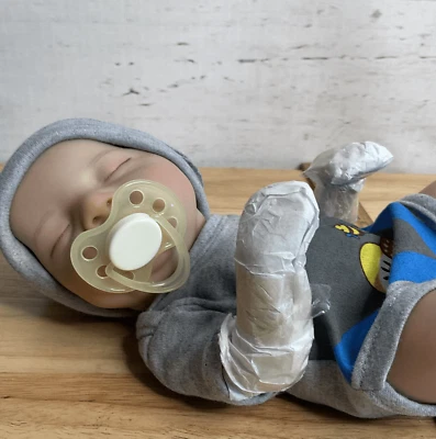Muñeca bebé recién nacida Real Life Like Reborn muñecas niño vinilo silicona hecho a mano regalo Foto 1 de 4