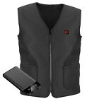 Electric Heated Vest Rechargeable Battery Men Women Winter Warm Thermal Jacket