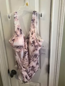New With Tags Women’s Size L (12-14) Missy Elevated One Piece Multi Time And Tru - Picture 1 of 4