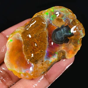 Opal Szorstki okaz Opal Kryształ Welo Ognisty opal Naturalny opal etiopski 200 Ct - Zdjęcie 1 z 9