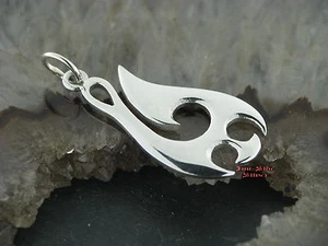 Anhänger Tribal Tropfenform Tattoo Style Silberanhänger Feingehalt 925 - Bild 1 von 2