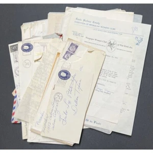 Wizard of Oz Actor Bert Lahr Cowardly Lion Fan Mail Autograph Letters & Envelope - Picture 1 of 12