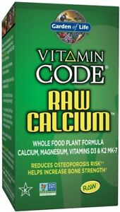 Garden of Life Vitamin Code RAW Calcium Enhances Bone Strength 60 Veg Capsules