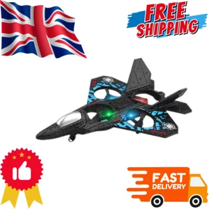 RC Remote Control Airplane 2.4G Fighter Hobby Plane Glider Model Toy Drone Blue - Picture 1 of 11