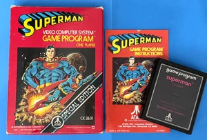 SUPERMAN *EDICIÓN ESPECIAL* ATARI 2600 + 7800 *COMPLETO Y EXCELENTE ESTADO* - Imagen 1 de 12