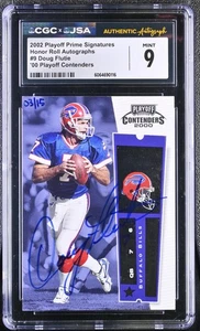 2002 Playoff Prime Signatures #49 Doug Flutie Honor Roll Autographs CGC 9 #/15 - Picture 1 of 2