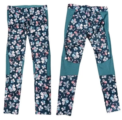 Orage Acogedor Pantalón Capa Base Leggings Nieve Deportes Térmicos M Floral Verde azulado Foto 1 de 4