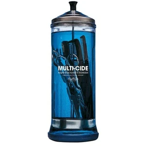 Tarro de vidrio alto ForPro Multi-Cide, para todas las herramientas de peluquería incluidos cepillos... - Imagen 1 de 7
