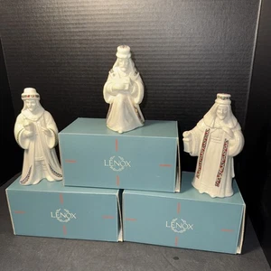 Lenox China Jewels King Gaspar, Balthazar, Melchior 3 Wise Men Nativity Figurine - Picture 1 of 7