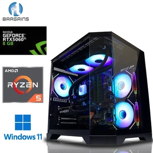 Gaming PC AMD Ryzen 5 8400F 32GB DDR5 2TB NVME M.2 SSD 8GB RTX 5060 Ti Windows11 - Bild 1 von 17
