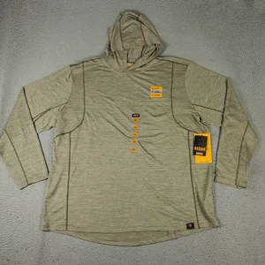 Ariat Shirt Mens 2XL Beige Rebar Lightweight Polyester Hoodie Long Sleeve - Picture 1 of 7
