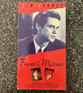 VHS Faces In The Mirror Jim Carrey COMEDY DRAMA Alcoholic Gay EXTREMELY RARE - Picture 1 of 4