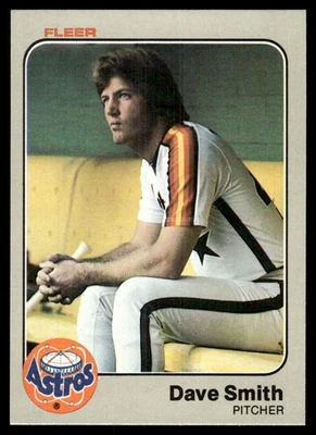 1983 Fleer Dave Smith Houston Astros #466 Pack Fresh - Image 1 of 2