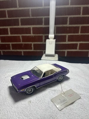 Franklin Mint 1970 Plymouth Hemi Cuda Plum Crazy 1:24 Diecast F3 Foto 1 de 4