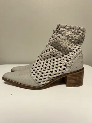 Botín tejido Free People In The Loop cuero gris mujer EU 37 US 6 Foto 1 de 4