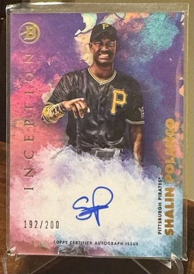 2021 Bowman Inception Auto 192/200 Shalin Polanco #PA-SP Auto Pirates - Image 1 of 4