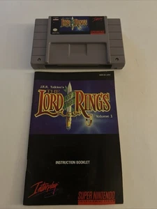 SNES Herr der Ringe LOTR Vol 1 - Original Cart / Handbuch - getestet! - Bild 1 von 7