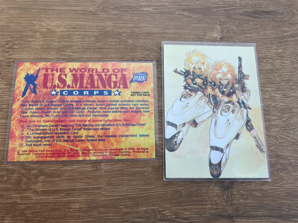 U.S. Manga Corps - Single Promo Card - Motorcycle Chicks - by Comic Images 1994 - Image 1 of 1
