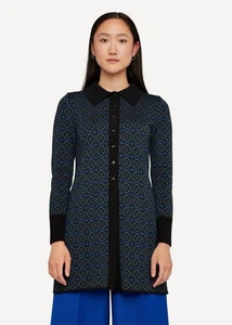 Oleana Damen lange Merinowolle + Seide Strickjacke Pullover Gr. M Norwegen  - Bild 1 von 10