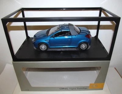 Norev 1/18 Opel (Vauxhall) Tigra TwinTop в металлическом синем новом в дилерской коробке - Изображение 1 из 4