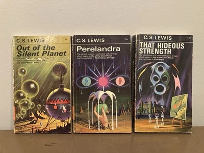 C. S. Lewis Space Trilogy Set Of 3 Vintage Paperbacks Macmillan 1966/67  - Image 1 of 4