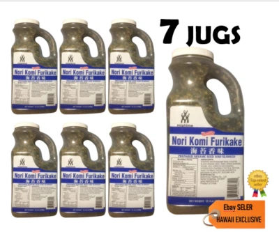 MISHIMA SPECIAL DEAL LOT OF 7 NEW STOCK NORI KOMI FURIKAKE SEAWEED SESAME SEEDS 12.4 OZ