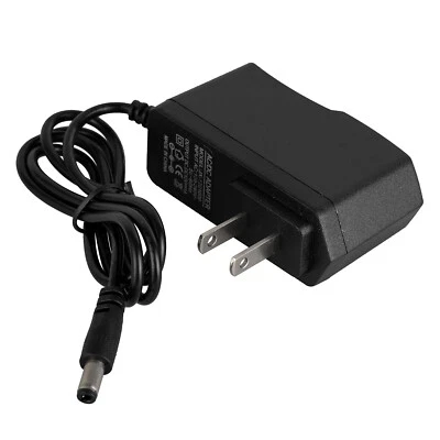 Adaptador de fonte de alimentação plugue DC 12V 1A EUA 5,5 x 2,1 mm cabo conector carregador 12W - Imagem 1 de 4